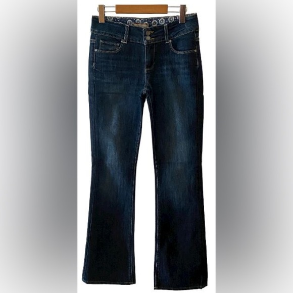 PAIGE Premium Denim "Hidden Hills" High Rise Boot Cut Blue Jeans Size 26 - Picture 1 of 11